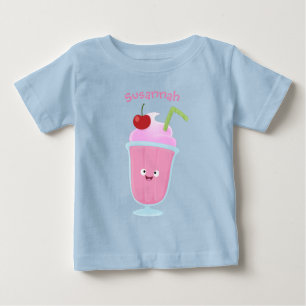 Camiseta De Bebé Personalizado de helados de fresa de fresa