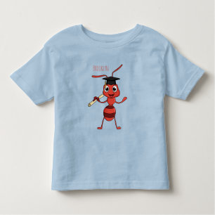 Camiseta De Bebé Personalizado de hormiga roja feliz
