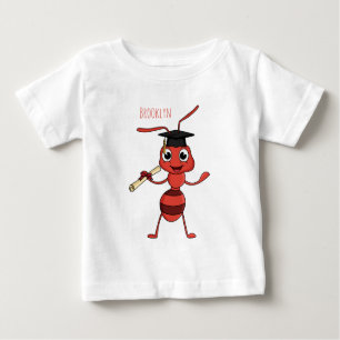 Camiseta De Bebé Personalizado de hormiga roja feliz