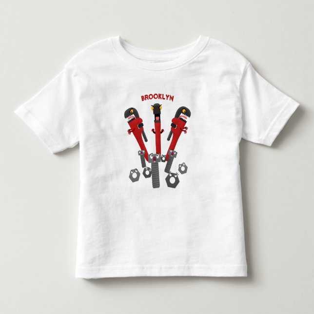 Camiseta De Bebé Personalizado de humor de herramientas monstruosas (Anverso)