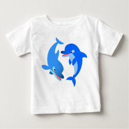 Camiseta De Bebé Personalizado de juego suave delfines bebé camiset