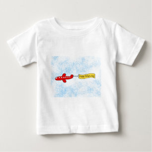 Camiseta De Bebé Personalizado de la bandera del cielo del avión "F