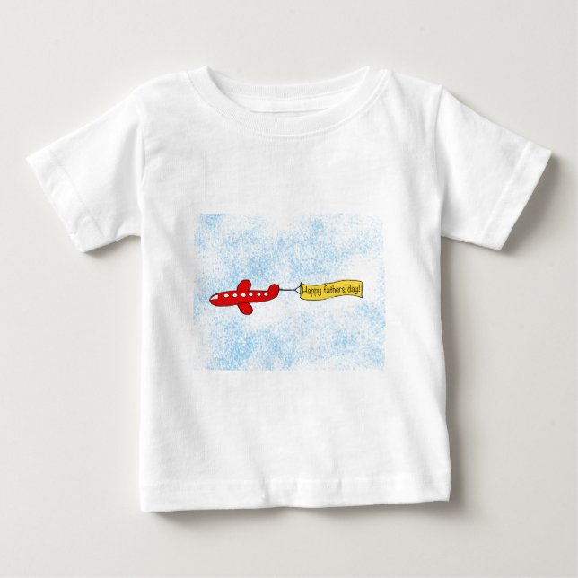 Camiseta De Bebé Personalizado de la bandera del cielo del avión "F (Anverso)