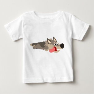 Camiseta De Bebé Personalizado De La Flota Cute Wolf Baby T-Shirt