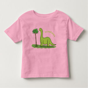 Camiseta De Bebé Personalizado de los dinosaurios de brontosauro ve