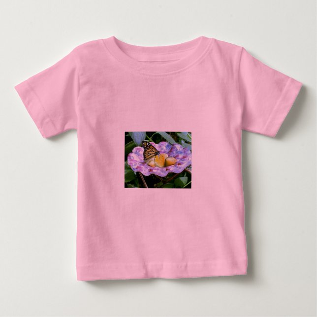 Camiseta De Bebé Personalizado de mariposa (Anverso)