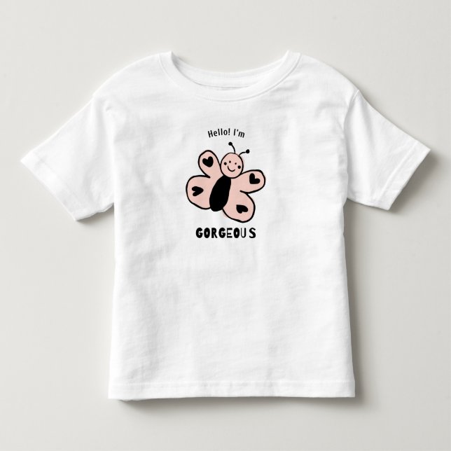 Camiseta De Bebé Personalizado de mariposa cúpula (Anverso)