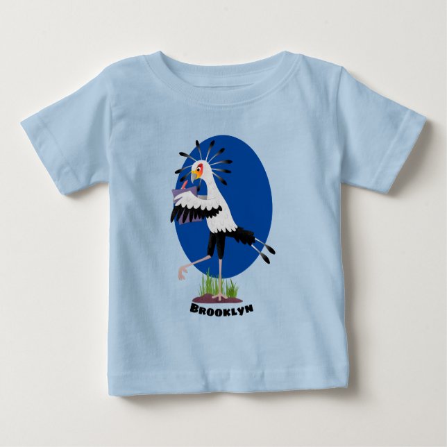 Camiseta De Bebé Personalizado de notas de escritura de pájaros de  (Anverso)