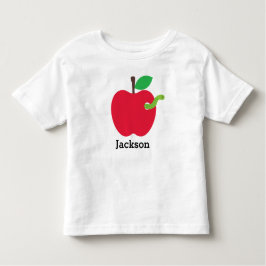 Camiseta De Bebé Personalizado de nuevo a Apple de la escuela la