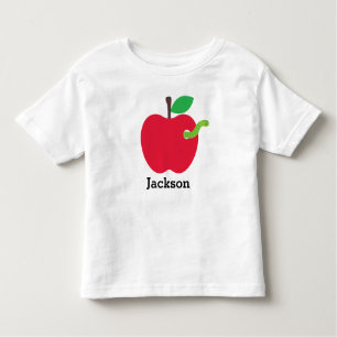 Camiseta De Bebé Personalizado de nuevo a Apple de la escuela la