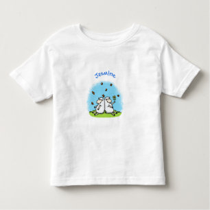 Camiseta De Bebé Personalizado de ovejas y mariposas