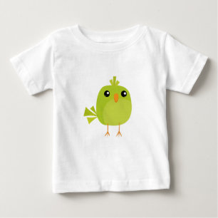 Camiseta De Bebé Personalizado de pájaro verde