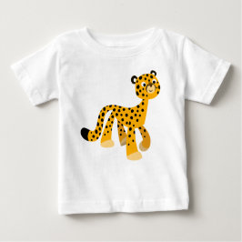 Camiseta De Bebé Personalizado de paseo lindo Cheetah Baby T-Shirt