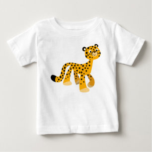 Camiseta De Bebé Personalizado de paseo lindo Cheetah Baby T-Shirt