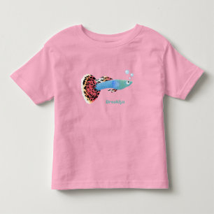 Camiseta De Bebé Personalizado de peces tropicales adormilados