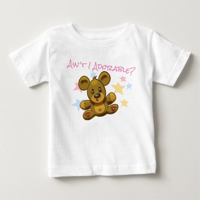 Camiseta De Bebé Personalizado de pelo osito (Anverso)