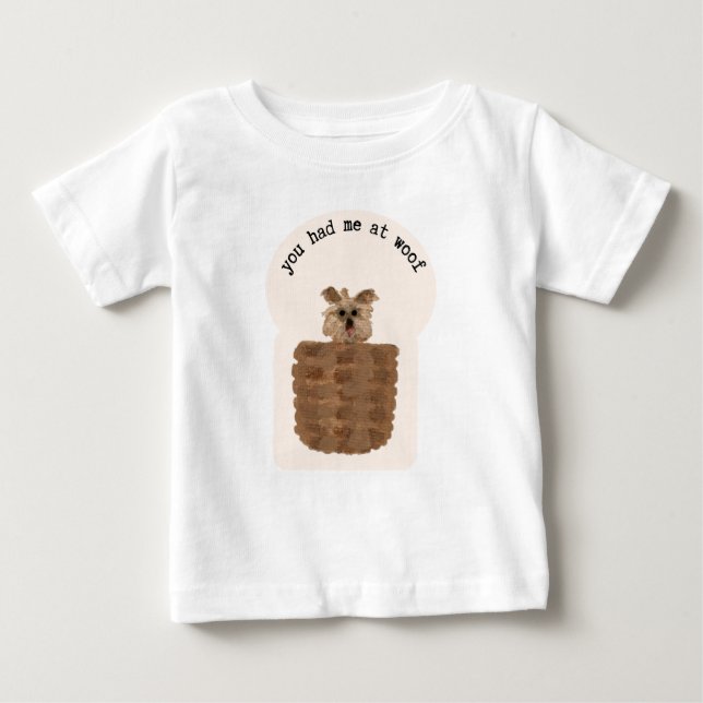 Camiseta De Bebé Personalizado de Perro Terrier de Yorkie Yorkshire (Anverso)