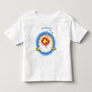 Camiseta De Bebé Personalizado de pescado porcupy de marisco de pur