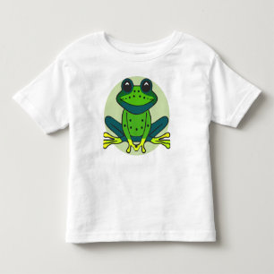 Camiseta De Bebé Personalizado de rana verde
