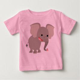 Camiseta De Bebé Personalizado de risa Elephant Baby T shirt