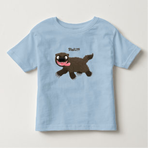 Camiseta De Bebé Personalizado de un animal lobverino hambriento
