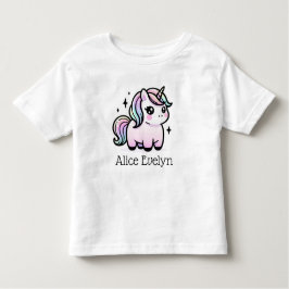 Camiseta De Bebé Personalizado de Unicornio