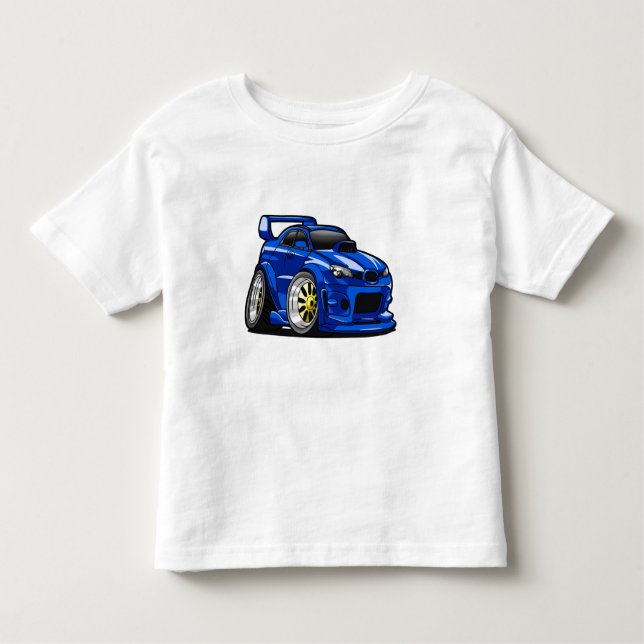 Camiseta De Bebé personalizado de velocidad de los músculos azules  (Anverso)