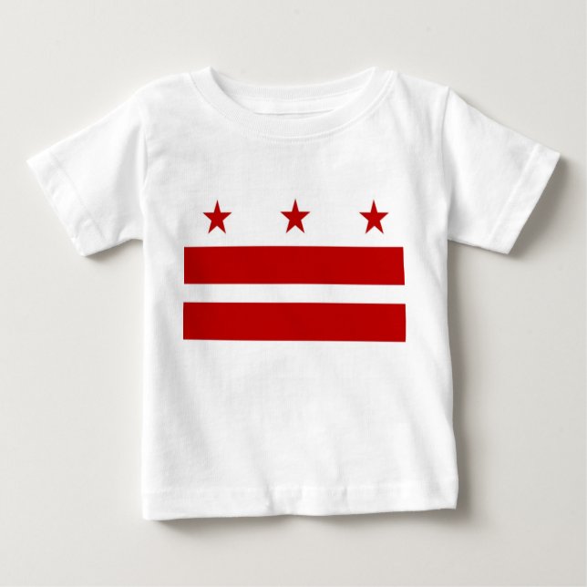 Camiseta De Bebé Personalizado de Washington DC (Anverso)