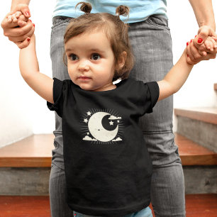 Camiseta De Bebé Personalizado del bebé de la escuela de la luna