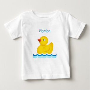 Camiseta De Bebé Personalizado del pato de caucho