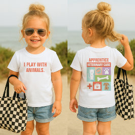 Camiseta De Bebé Personalizado diseñado por iónicos veterinarios pr