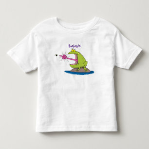 Camiseta De Bebé Personalizado divertida de rana y mosca