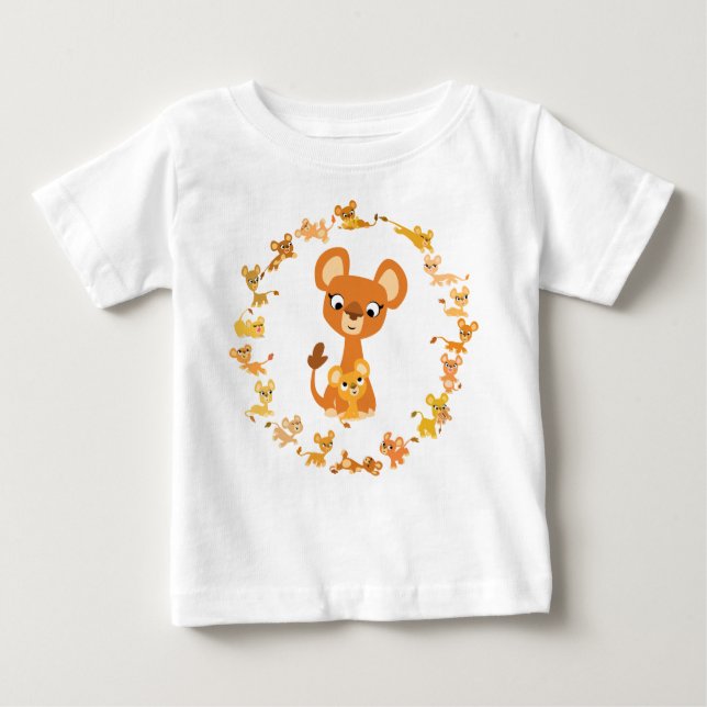 Camiseta De Bebé Personalizado educada Lionesses Mandala Baby T-Shi (Anverso)