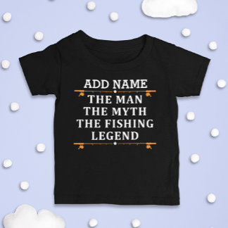 Camiseta De Bebé Personalizado El Hombre El Mito De La Leyenda Pesq