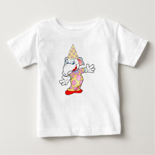 Camiseta De Bebé Personalizado elefante de circo arte animal