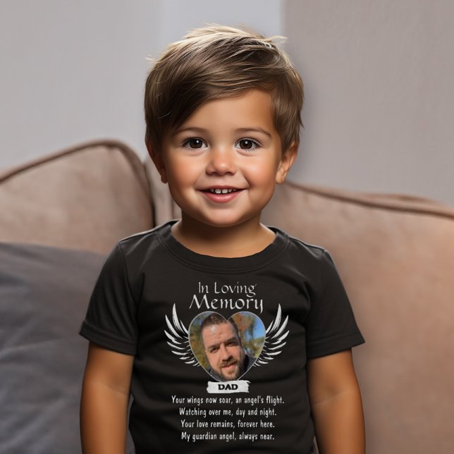 Camiseta De Bebé Personalizado En El Poema Ángel Memorial De La Fot (Subido por el creador)