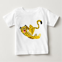 Camiseta De Bebé Personalizado en funcionamiento lindo Cheetah Baby