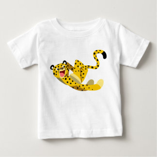 Camiseta De Bebé Personalizado en funcionamiento lindo Cheetah Baby