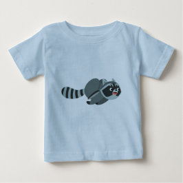Camiseta De Bebé Personalizado en funcionamiento lindo Raccoon Baby