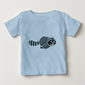 Camiseta De Bebé Personalizado en funcionamiento lindo Raccoon Baby
