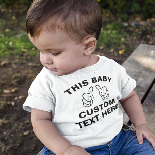 Camiseta De Bebé Personalizado Este BEBÉ - añada su propio texto aq