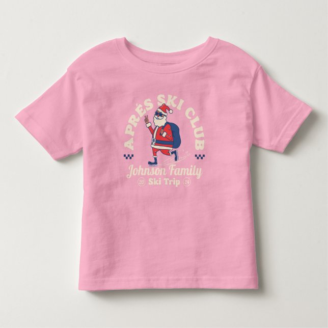 Camiseta De Bebé Personalizado Familia Amigos Grupo Ski Trip Snowbo (Anverso)