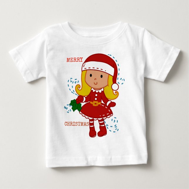 Camiseta De Bebé Personalizado festivo (Anverso)