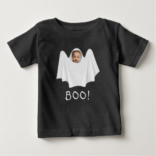 Camiseta De Bebé Personalizado foto fantasma fantasma asustadizo Fe