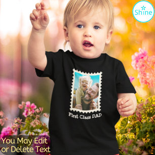 Camiseta De Bebé Personalizado Foto Papá Padre Amo Papá Mejor Papá 
