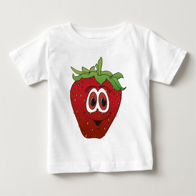 Camiseta De Bebé Personalizado Fresa II (Anverso)