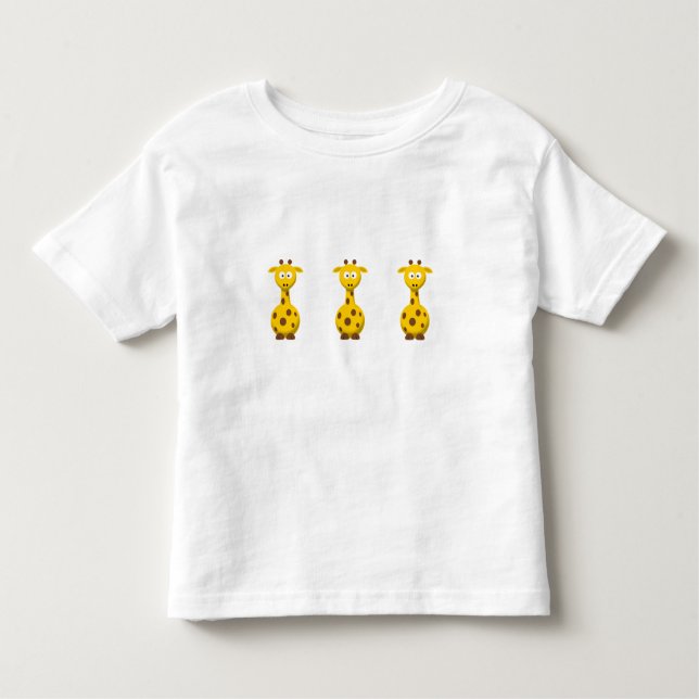 Camiseta De Bebé Personalizado Giraffe (Anverso)