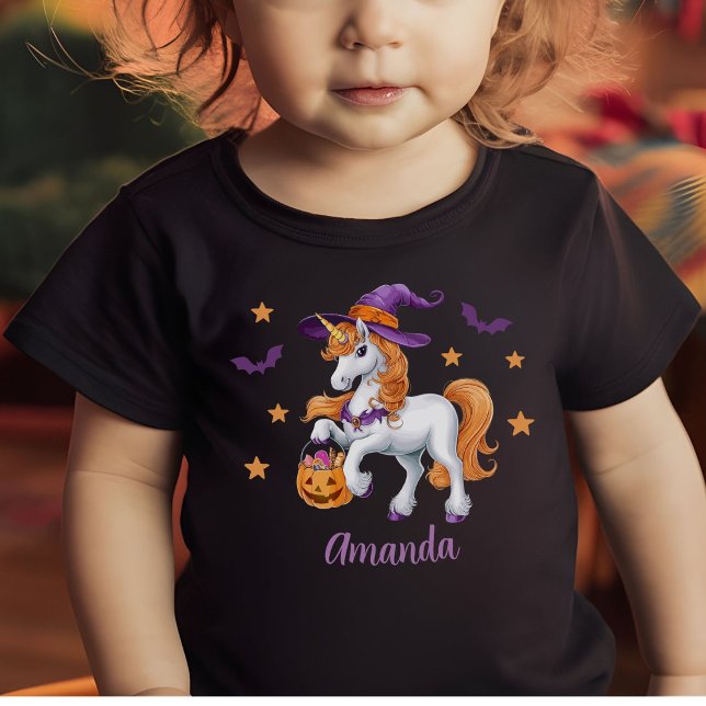 Camiseta De Bebé Personalizado Gorra de la bruja de caballos de Uni (Subido por el creador)