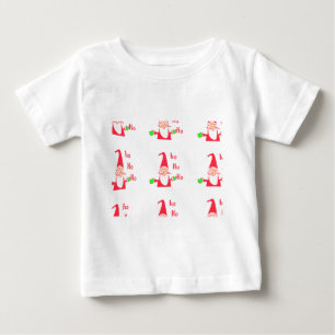Camiseta De Bebé Personalizado gracioso Mouse Santa Ho Ho Ho T-Shir