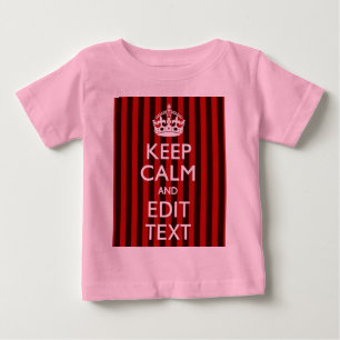 Camiseta De Bebé Personalizado guarde la calma su decoración de la